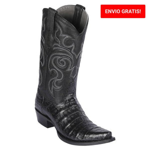 Botas de Cocodrilo Caiman Panza Punta Recortada