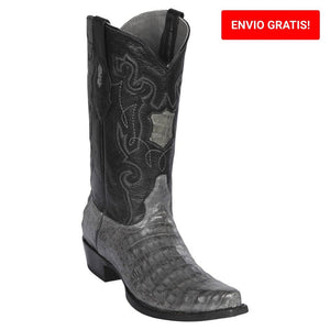 Botas de Cocodrilo Caiman Panza Punta Recortada LAB