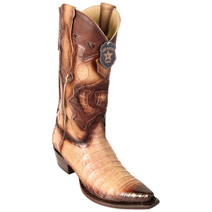 Botas de Cocodrilo Caiman Panza Punta Recortada LAB