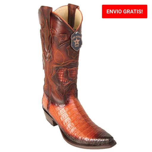 Botas de Cocodrilo Caiman Panza Punta Recortada LAB