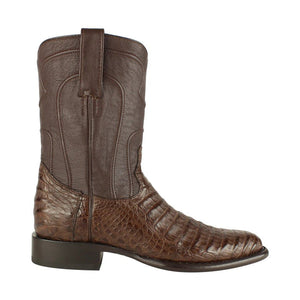 Botas de Cocodrilo Caiman Panza Roper Color Cafe LAB