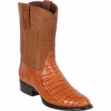 Botas de Cocodrilo Caiman Panza Roper Color Cognac LAB