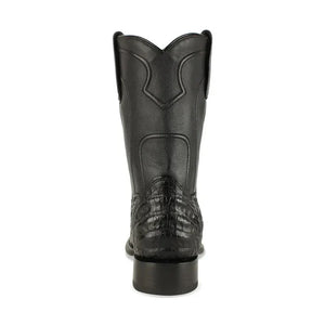 Botas de Cocodrilo Horma Roper con Zipper Color Negro - Image 2