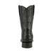 Botas de Cocodrilo Horma Roper con Zipper Color Negro
