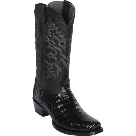Botas de Cocodrilo Original Punta 7 Cuadrada Color Negro
