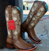 Botas de Cuero con Flores para Mujer en Horma Rodeo