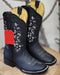Botas de Cuero con Flores para Mujer en Horma Rodeo