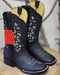 Botas de Cuero con Flores para Mujer en Horma Rodeo