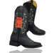 Botas de Cuero con Flores para Mujer en Horma Rodeo
