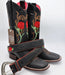 Botas de Cuero con Flores para Mujer en Horma Rodeo