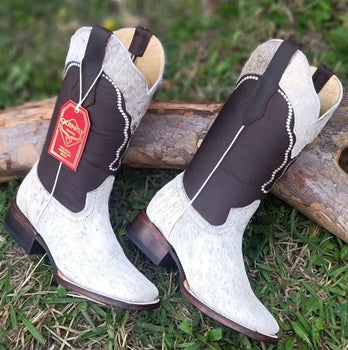 Botas de Cuero con Pelo de Vaca para Mujer en Horma Rodeo - Image 10
