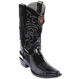 Botas de Cuero con Punta Recortada Camaleon