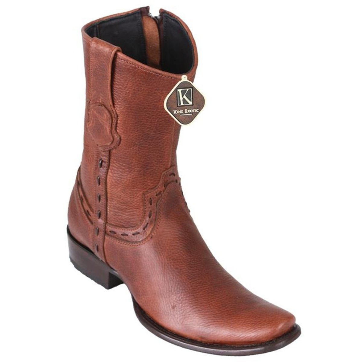 Botas de Cuero Corta Horma Dubai Color Cafe