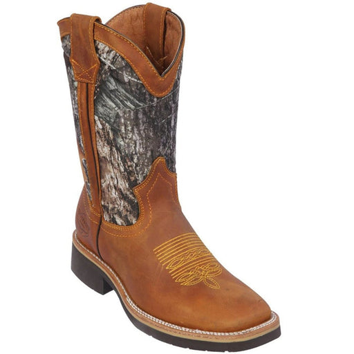 Botas de Cuero Crazy Horma Cuadrada Ancha
