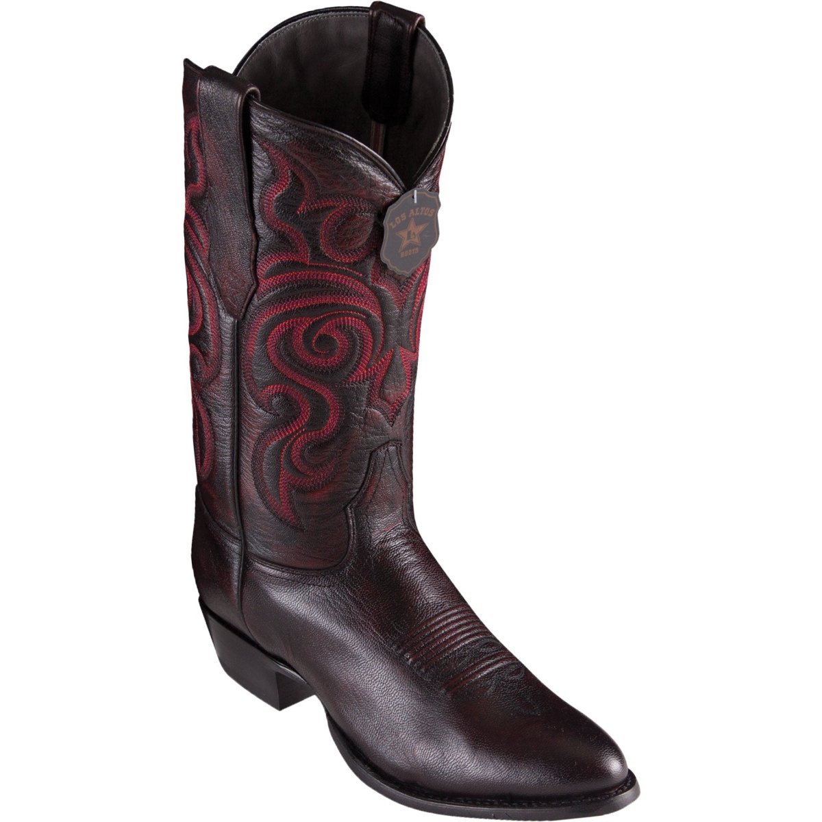 Botas de Cuero de Cabra Vaqueras con Horma Redonda LAB-6592