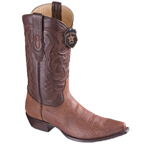 Botas de Cuero de Cuello de Toro con Punta Recortada