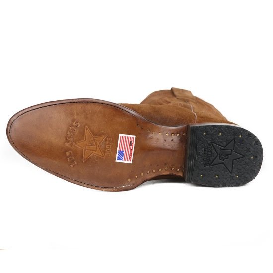 Botas de Cuero Gamuza Original en Horma Roper Color Cognac - Image 4