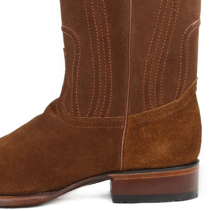 Botas de Cuero Gamuza Original en Horma Roper Color Cognac - Image 2