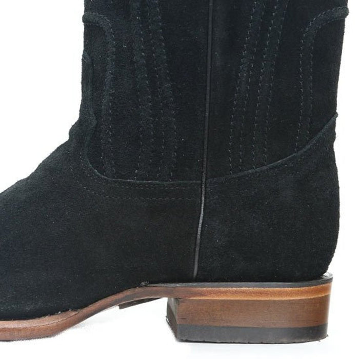 Botas de Cuero Gamuza Original en Horma Roper Color Negro LAB - Image 3