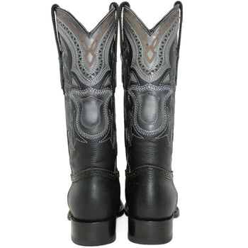 Botas de Cuero Grisly Original Horma Europea Cuadrada Negro LAB - Image 5