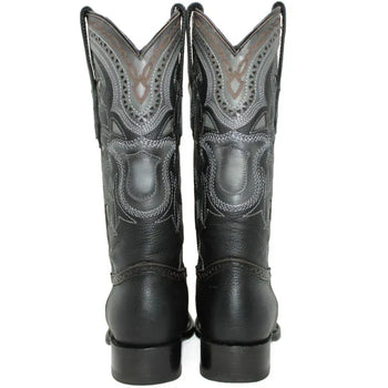 Botas de Cuero Grisly Original Horma Europea Cuadrada Negro - Image 5