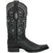 Botas de Cuero Grisly Original Horma Europea Cuadrada Negro