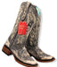 Botas de Cuero Lijado para Mujer en Horma Rodeo Color Choco