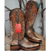 Botas de Cuero Lijado para Mujer en Horma Rodeo Color Tan Q3226231L