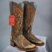 Botas de Cuero Lijado para Mujer en Horma Rodeo Color Tan
