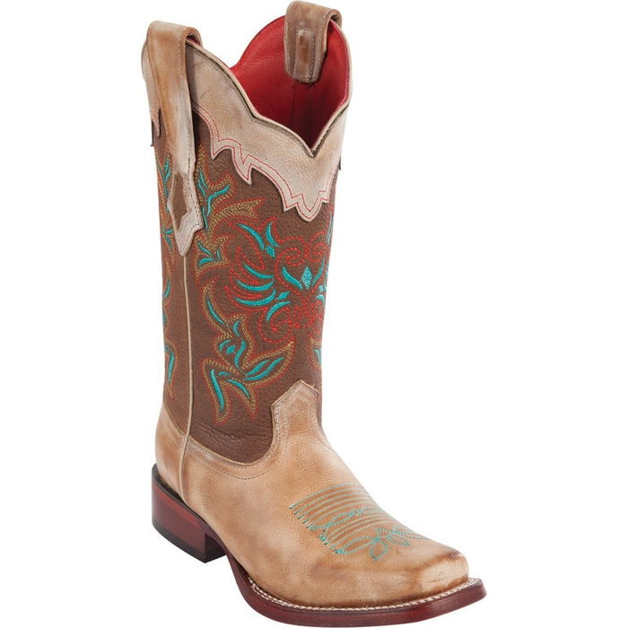 Botas de Cuero Punta Amplia para Dama WW-23123651