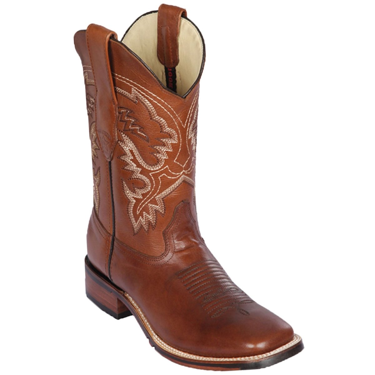 Botas de Cuero Punta Ancha Pull Up