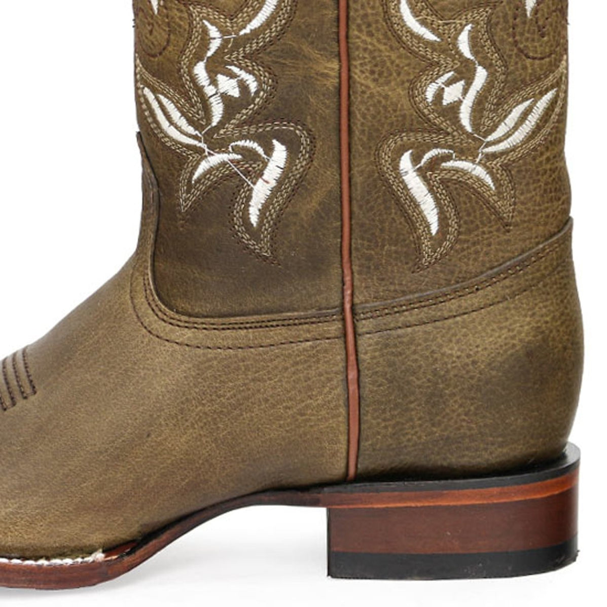 Botas de Piel Original Punta Recortada Para Dama Rage Color Miel - Los Altos Boots
