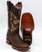 Botas de Cuero Rage Horma Rodeo Cuadrada para Dama Color Nuez LAB