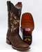 Botas de Cuero Rage Horma Rodeo Cuadrada para Dama Color Nuez LAB-322N9940