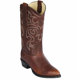 Botas de Cuero Rage Original Punta Semioval Color Nuez