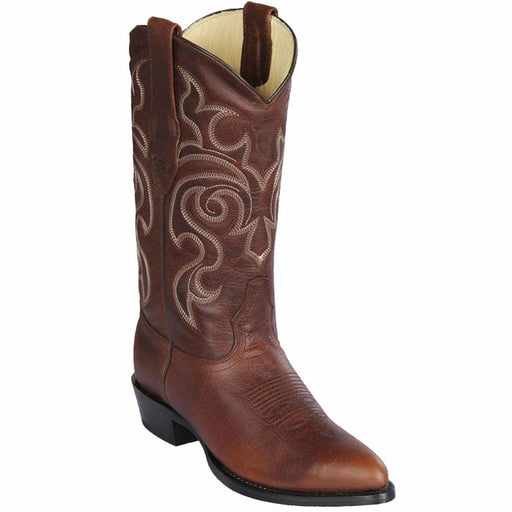Botas de Cuero Rage Original Punta Semioval Color Nuez