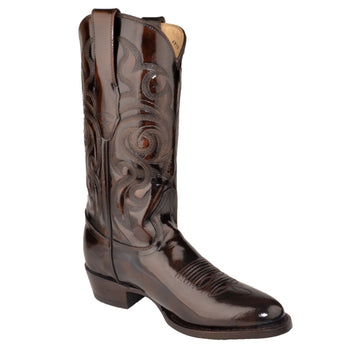 Botas de Cuero Vaqueras con Acabado Camaleon LAB-654207