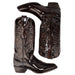 Botas de Cuero Vaqueras con Acabado Camaleon LAB-654207