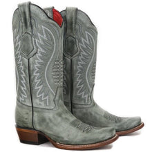 Botas de Cuero Vintage en Horma Dubai para Dama Color Negro Rustico