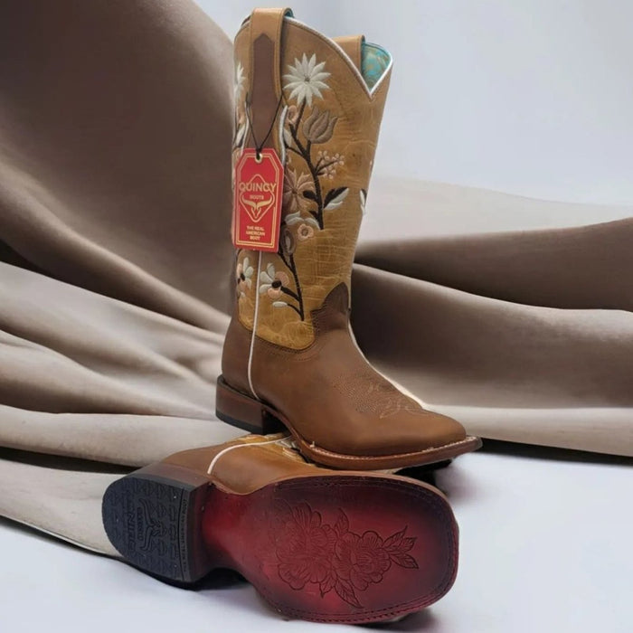 Botas de Cuero Volcano para Mujer en Horma Rodeo Color Miel - Image 3
