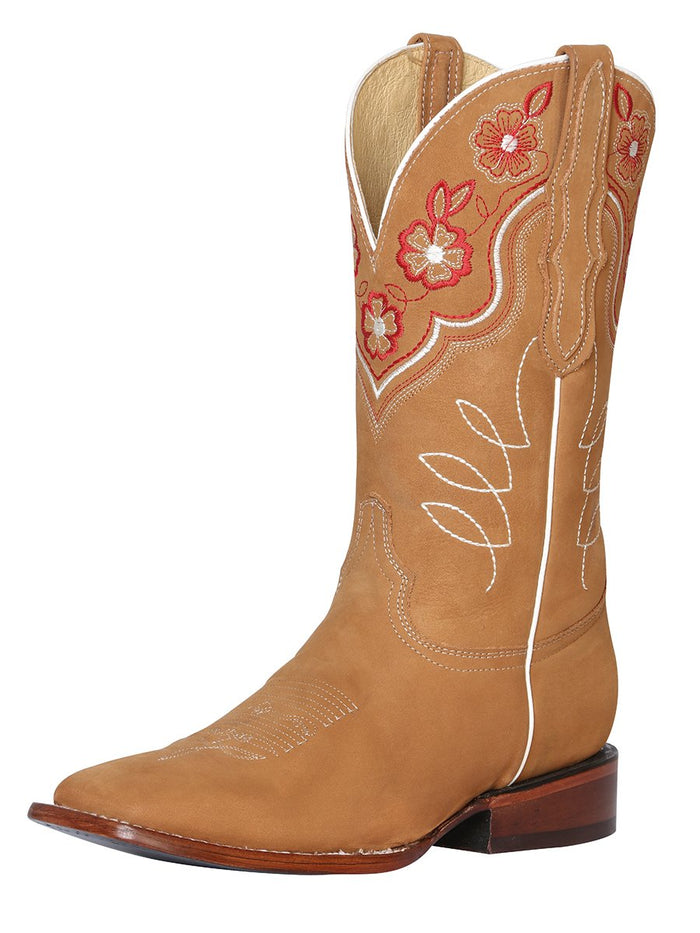Botas de Gamuza Original para Mujer Horma Rodeo Durazno GEN-42979