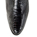 Botas de Pata de Avestruz Punta Oval Color Negro