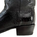 Botas de Pata de Avestruz Punta Oval Color Negro