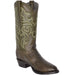 Botas de Pata de Avestruz Punta Oval Color Verde Olivo LAB-650545