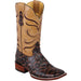 Botas de Pescado Africano Grabado Horma Rodeo Cuadrada