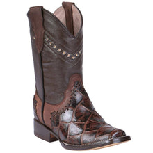 Botas de Pescado Imitacion Horma Rodeo para Niño Color Cafe GEN