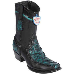 Botas de Pescado Pirarucu con Venado Cortas Horma Dubai