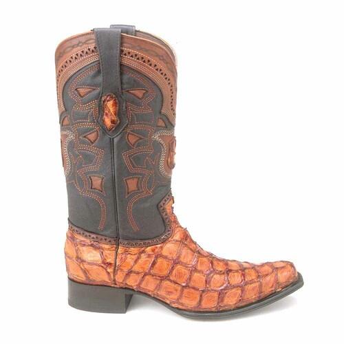 Botas de Pescado Pirarucu Original en Horma Europea Cuadrada