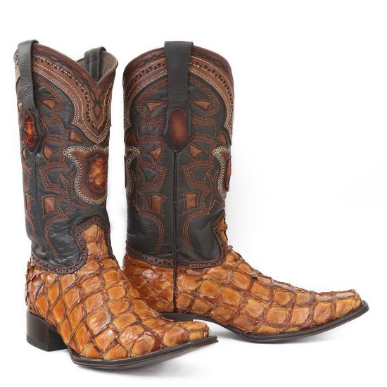Botas de Pescado Pirarucu Original en Horma Europea Cuadrada LAB - Image 2