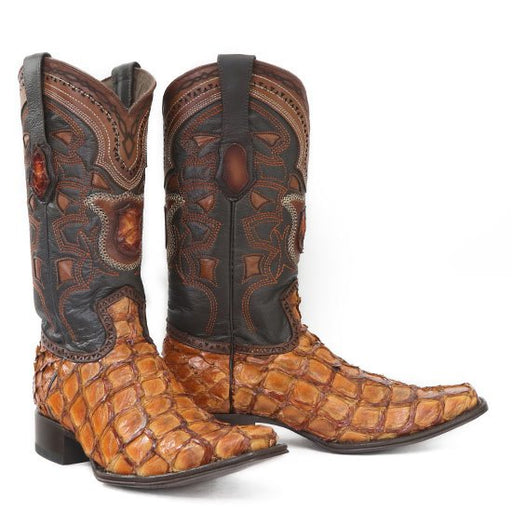 Botas de Pescado Pirarucu Original en Horma Europea Cuadrada LAB